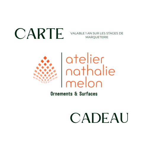 carte cadeau stages de marqueterie atelier nathalie melon