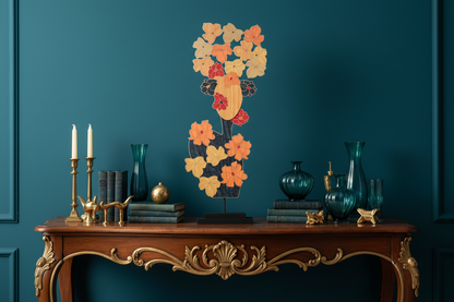 Masque fleuri sans vêtement